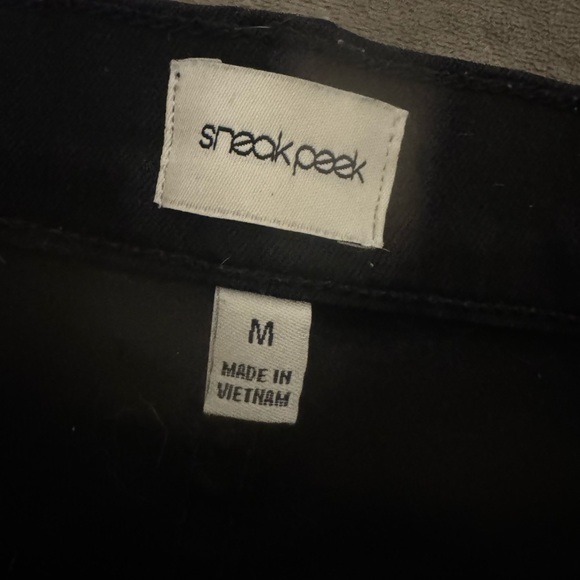 Distressed Black Jean Shorts - Picture 2 of 2